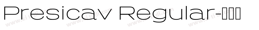 Presicav Regular字体转换